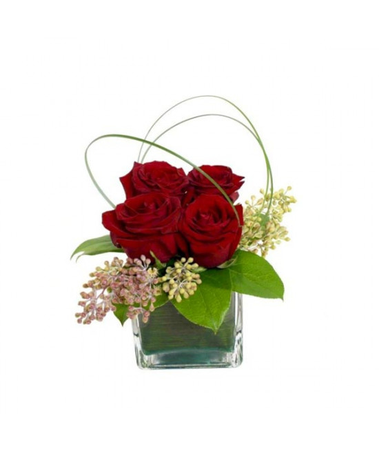 The delicate rose bouquet